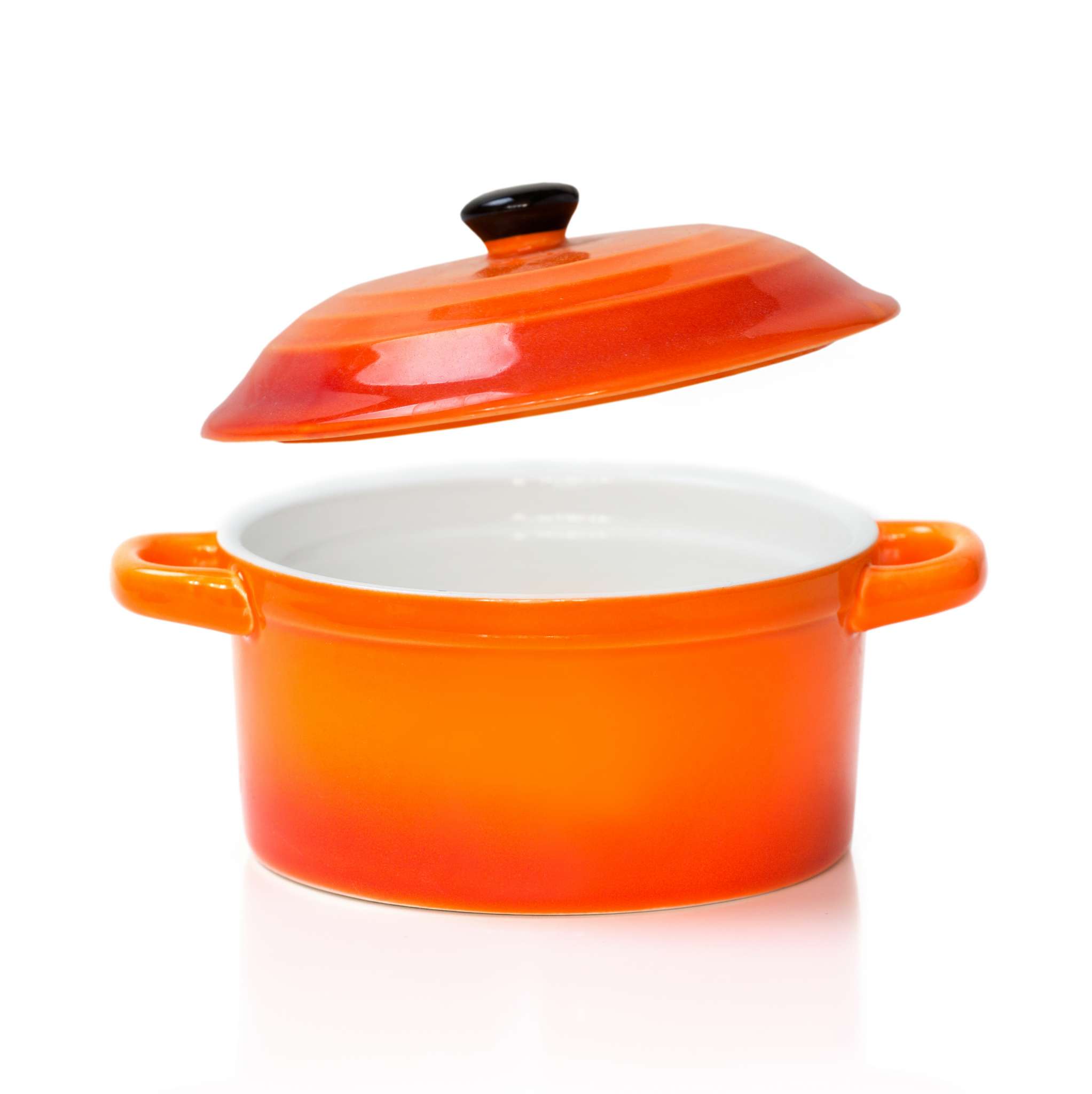 Marmite céramique orange