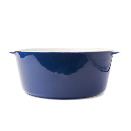 Marmite céramique bleue